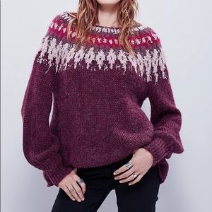 Free People sz XS Fringe Sweater